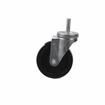 Picture of Medium Duty 1/2-13 x 1-1/2" Threaded Stem Caster With 3" Black Polyolefin Wheel With Brake