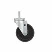 Picture of Medium Duty 1/2-13 x 1-1/2" Threaded Stem Caster With 3" Black Polyolefin Wheel