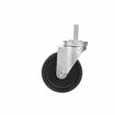 Picture of Medium Duty 1/2-13 x 1-1/2" Threaded Stem Caster With 3" Black Polyolefin Wheel