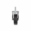 Picture of Medium Duty 1/2-13 x 1-1/2" Threaded Stem Caster With 3" Black Polyolefin Wheel