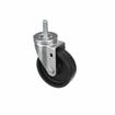 Picture of Medium Duty 1/2-13 x 1-1/2" Threaded Stem Caster With 3" Black Polyolefin Wheel