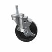 Picture of Medium Duty 1/2-13 x 1-1/2" Threaded Stem Caster With 3" Black Rubber Wheel