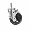 Picture of Medium Duty 1/2-13 x 1-1/2" Threaded Stem Caster With 3" Black Rubber Wheel