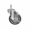 Picture of Medium Duty 1/2-13 x 1-1/2" Threaded Stem Caster With 3" Blue Polyurethane Wheel With Brake