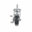 Picture of Medium Duty 1/2-13 x 1-1/2" Threaded Stem Caster With 3" Blue Polyurethane Wheel With Brake