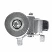 Picture of Medium Duty 1/2-13 x 1-1/2" Threaded Stem Caster With 3" Blue Polyurethane Wheel With Brake