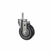 Picture of Medium Duty 1/2-13 x 1-1/2" Threaded Stem Caster With 3" Blue Polyurethane Wheel