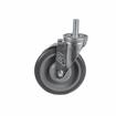 Picture of Medium Duty 5/8-11 x 1-1/2" Threaded Stem Caster With 5" Gray Polyurethane Wheel With Brake