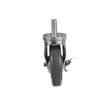 Picture of Medium Duty 5/8-11 x 1-1/2" Threaded Stem Caster With 5" Gray Polyurethane Wheel With Brake