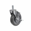 Picture of Medium Duty 5/8-11 x 1-1/2" Threaded Stem Caster With 5" Gray Polyurethane Wheel With Brake