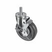 Picture of Medium Duty 5/8-11 x 1-1/2" Threaded Stem Caster With 5" Gray Polyurethane Wheel With Brake