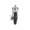 Picture of Medium Duty 3/4-10 x 1" Threaded Stem Caster With 5" Black Polyolefin Wheel With Brake