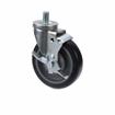 Picture of Medium Duty 5/8-11 x 1" Threaded Stem Caster With 5" Blue Polyurethane Wheel With Brake