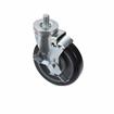Picture of Medium Duty 5/8-11 x 1" Threaded Stem Caster With 5" Blue Polyurethane Wheel With Brake