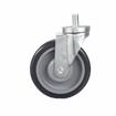 Picture of Medium Duty 5/8-11 x 1" Threaded Stem Caster With 5" Blue Polyurethane Wheel
