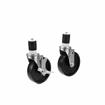 Picture of Caster Kit, Medium Duty 1-5/8" Expanding Stem Caster With 5" Black Polyolefin Wheel, 2 Brake And 2 Non-Brake In Retail Box