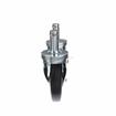 Picture of Caster Kit, Medium Duty .846" x 2-3/4" Spring Ring Stem Caster With 5" Black Polyolefin Wheel, 2 Brake And 2 Non-Brake In Retail Box