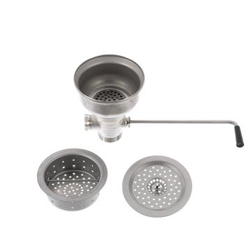 Picture of Encore® Twist Handle Box Pattern Drain, 6-1/2" Sink Opening, 2" Outlet with Overflow Assembly