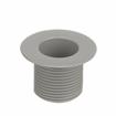 Picture of Encore® Gray ABS Sink Drain 1-1/2" L, 1-3/8" Dia. Sink Opening, 2" Face Flange, 1" NPS