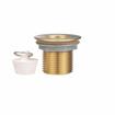 Picture of Encore® Brass Sink Drain 1-1/2" L, 1-3/8" Dia. Sink Opening, 2" Face Flange, Includes: Locknut, Washer and Stopper, 1" NPS