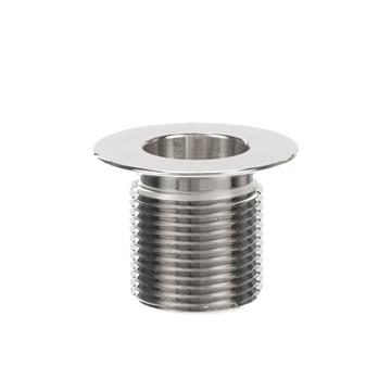Picture of Encore® Nickel Plated Brass Sink Drain 1-1/2" L, 1-3/8" Dia. Sink Opening, 2" Face Flange, Includes: Locknut & Washer, 1" NPS