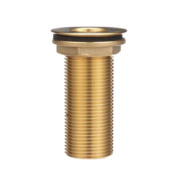 Picture of Encore® Brass Sink Drain 3-1/4" L, 1-3/8" Dia Sink Opening, 2" Face Flange, Includes: Brass Locknut & Washer, 1" NPS