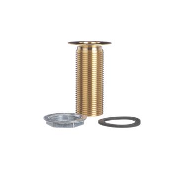 Picture of Encore® Brass Sink Drain 3-1/4" L, 1-3/8" Dia Sink Opening, 2" Face Flange, Includes: Locknut & Washer, 1" NPS