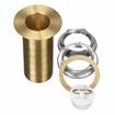 Picture of Encore® Brass Sink Drain 3-1/4" L, 1-3/8" Dia Sink Opening, 2" Face Flange, Includes: Locknut, Washer, Stopper, 1" NPS