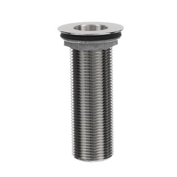 Picture of Encore® Nickel Plated Brass Sink Drain 4" L, 1-3/8" Dia Sink Opening, 2" Face Flange, Includes: Locknut & Washer, 1" NPS