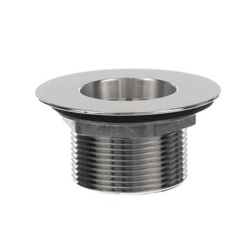 Picture of Encore® Nickel Plated Brass Sink Drain 1-1/2" L, 2" Dia Sink Opening, 3" Face Flange, Includes: Locknut & Washer, 1-1/2" NPT