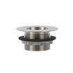 Picture of Encore® Nickel Plated Brass Sink Drain 1-1/2" L, 2" Dia Sink Opening, 3" Face Flange, Includes Packed Locknut & Washer, 1-1/2" NPT
