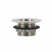 Picture of Encore® Nickel Plated Brass Sink Drain 1-1/2" L, 2" Dia Sink Opening, 3" Face Flange, Includes Packed Locknut & Washer, 1-1/2" NPT