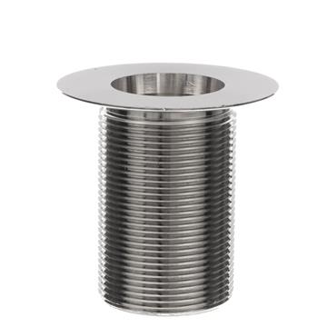 Picture of Encore® Nickel Plated Brass Sink Drain 3" L, 2" Dia Sink Opening, 3" Face Flange, 1-1/2" NPS