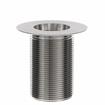 Picture of Encore® Nickel Plated Brass Sink Drain 3" L, 2" Dia Sink Opening, 3" Face Flange, 1-1/2" NPS