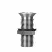 Picture of Encore® Nickel Plated Brass Sink Drain 3-1/2" L, 15/16" Dia. Sink Opening, 1-1/4" Face Flange, Includes: Locknut & Washer, 1/2" NPS