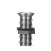 Picture of Encore® Nickel Plated Brass Sink Drain 3-1/2" L, 15/16" Dia. Sink Opening, 1-1/4" Face Flange, Includes: Locknut & Washer, 1/2" NPS