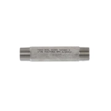 Picture of Encore® Stainless Steel 304 Nipple, 6" Long, Schedule 40, 1" NPT