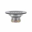 Picture of Encore® Drain Strainer, Flat, 3-1/2 to 4" Sink Opening, Stainless Steel, Includes: Locknut, Washer & Coupling Nut, 1-1/2" NPT