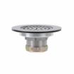 Picture of Encore® Drain Strainer, Flat, 3-1/2 to 4" Sink Opening, Stainless Steel, Includes: Locknut, Washer & Coupling Nut, 1-1/2" NPT