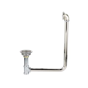 Picture of Encore® Duo Basket Drain, with Overflow Assembly, 3-1/2" Sink Opening, 4-1/2" Face Flange, Stainless Steel, 1-1/2"