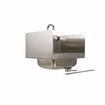 Picture of Encore Wall Mount Type 304 Series Stainless Steel Hand Sink 14" x 10" x 5" Deep with 4" OC Holes, Double side splash and TLL15-4100-SE4Z Faucet