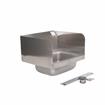 Picture of Encore® Wall Mount Type 304 Series Stainless Steel Hand Sink 14" x 10" x 5" Deep with Side Splash and KL45-4000-SE4 Faucet