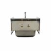 Picture of Encore Wall Mount Type 304 Series Stainless Steel Hand Sink 14" x 10" x 5" Deep with 4" OC Holes, Double Side Splash and TLL15-4100-SE1Z Faucet