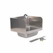 Picture of Encore Wall Mount Type 304 Series Stainless Steel Hand Sink 14" x 10" x 5" Deep with 4" OC Holes, Double side splash and KHS15-4000 Faucet