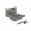 Picture of Encore® Wall Mount Type 304 Series Stainless Steel Hand Sink 4" OC Mounting Holes 14" x 10" x 5" Deep Less Side Splash with KHS15-4000