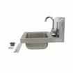 Picture of Encore Wall Mount Type 304 Series Stainless Steel Hand Sink 4" OC Mounting Holes 14" x 10" x 5" Deep Less Side Splash with TLL11-4100-SE1Z