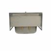 Picture of Encore Wall Mount Type 304 Series Stainless Steel Hand Sink 4" OC Mounting Holes 14" x 10" x 5" Deep Less Side Splash with TLL11-4100-SE1Z