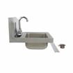 Picture of Encore Wall Mount Type 304 Series Stainless Steel Hand Sink 4" OC Mounting Holes 14" x 10" x 5" Deep Less Side Splash with TLL11-4100-SE1Z