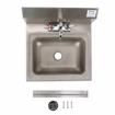 Picture of Encore Wall Mount Type 304 Series Stainless Steel Hand Sink 4" OC Mounting Holes 14" x 10" x 5" Deep Less Side Splash with TLL11-4100-SE1Z