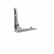 Picture of 7" L Chrome Plated Die Cast Folding Removable Shelf Bracket with Stainless Steel Mount